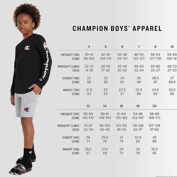 Orange Champion Boys' Short Sleeve Activewear T-Shirt Size 8 Small - Picture 4 of 5